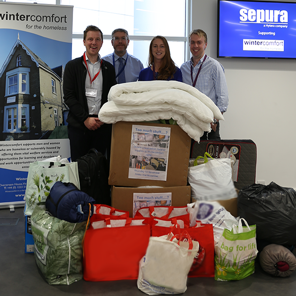 Sepura Staff Support Cambridge Homeless Charity Wintercomfort With