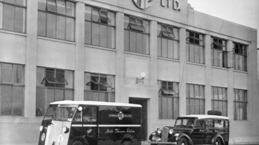 Early OB Vans in St Andrews Road